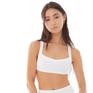 Are You Am I Kitta Ribbed Top in White